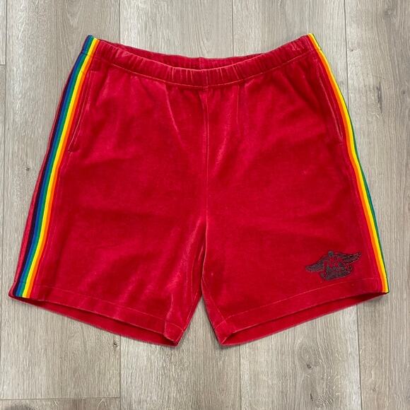 SS21 Supreme HYSTERIC GLAMOUR Velour Short Dusty Red Medium M - Picture 1 of 5